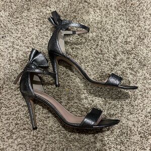 Kate Spade Metallic Silver Heels